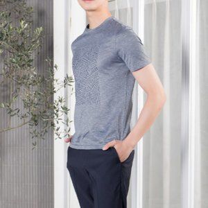 Casual Short Sleeve fashion brand trend versatile men's T-shirt wide